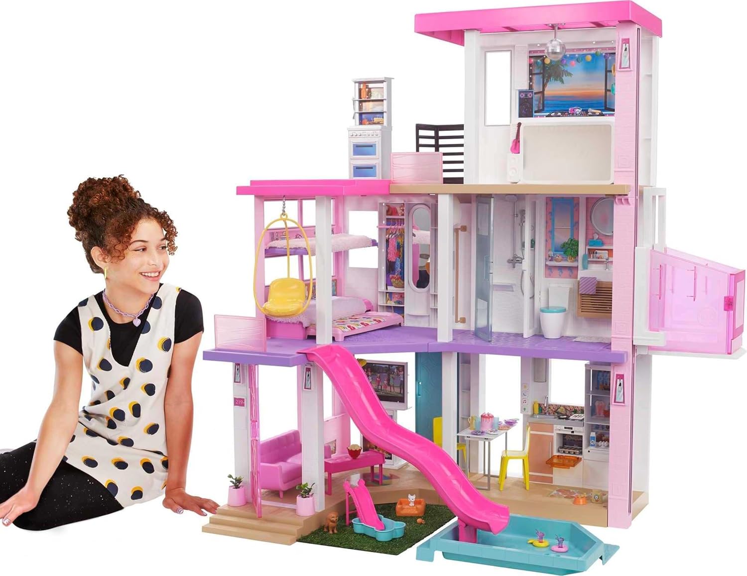 Barbie Dreamhouse (3.75-ft) 3-Story Dollhouse Playset